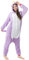 Katara 1744 - Kigurumi Onesie Costume Unicorno Pigiama Intero, Lilla - Taglia S