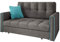 Mirjan24 Sofa Viva Bis III mit Schlaffunktion, Bettsofa, 3 Sitzer Polstersofa mit Bettkasten inkl. Kissen, Sofagarnitur, Schlafsofa Farbauswahl, Wohnlandschaft (Alova 36 + Alova 29)