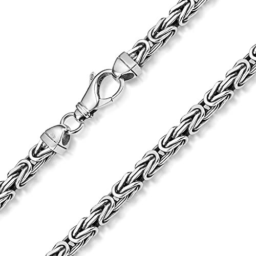 Materia Herren Halskette Silber 925 Männer Königskette K35-60 cm