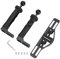 Underwater Camera Tray Handheld Stabilizer Dual Hand Grip Aluminum Tray with Dual Handle Grips for Underwater Camera Housing Case Accessory