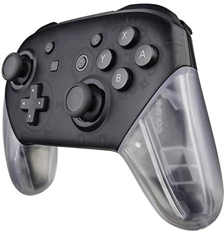 eXtremeRate Cover Grip Scocca Impugnatura Manopola DIY Custodia Guscio Case Ricambio per Nintendo Switch Pro Controller Joystick(Trasparente)-NON Include Controller