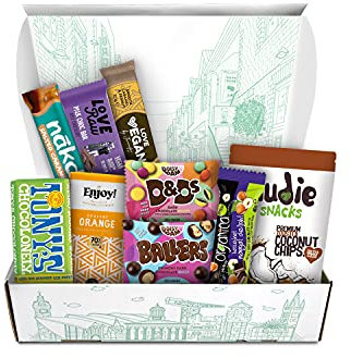 Vegan Chocolate Box, Vegan Gifts, Vegan Hampers,Vegan Sweet Treats,Dairy Free Chocolate Selection, Sharing Box