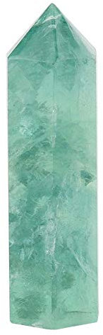 Quartz de Cristal de Fluorite, de Fluorite Verte Pointue, Pierre d'énergie de Colonne de Cristal de Fluorite hexagonale Naturelle, pour Reiki, Chakra, méditation et