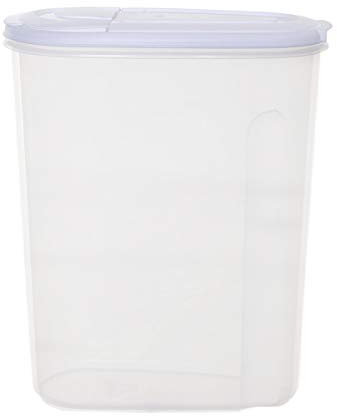 St@llion Large Dry Food Storage Containers Airtight Plastic Silver Food Storage Dispenser, Great for Cereal, Flour, Sugar, Baking Supplies Kitchen Pantry Storage Keeper (Pack of 1, 5 Litre)