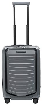 Bric's 4W Business Trolley S Porsche Design Hartschalenkoffer Roadster, Handgepäckkoffer mit 4 Rollen, Ultraleicht, USB-Anschluss, TSA-Verschluss, 38x55x23/27 cm, Dunkelblau-Matt