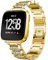 AISPORTS Bracelet Compatible Fitbit Versa 2/Versa - Bijoux Femme, Métal Glitter Diamants Strass