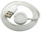System-S USB 2.0 Kabel 100 cm Ladekabel kompatibel mit Michael Kors Smartwatch in Weiß