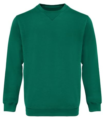 WORK IDEA Sweat-Shirt à col Rond pour Homme, vêtement de Travail, Pull Basique pour Homme