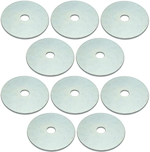 AERZETIX - C49691 - Juego de 10 arandelas de carrocería planas anchas - M5 Ø5.3x30x1.50mm - en acero galvanizado