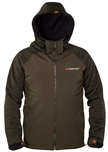 Tandem Baits Veste de Pêche à Capuche Softshell pour Homme Coupe-vent Running Sport Blouson Taille XL