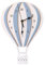 perfk Cartoon Heißluftballon Uhr, Nicht, Kunsthandwerk, Nordische Wanduhr für Wohnzimmer, Hotel, Café, Ornament, Geschenke, GRAU