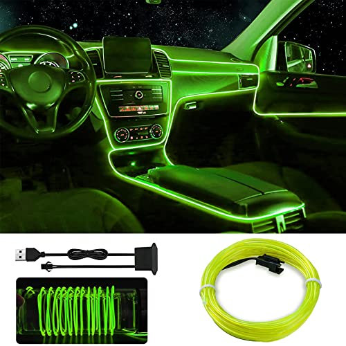 LED Innenraumbeleuchtung 5m, Mehrfarbige Wasserdicht Atmosphäre Ambientebeleuchtung Auto Streifen, Neon Lampen Mit Tape