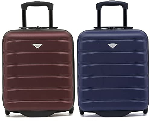Flight Knight Koffer Leichter 2-Rad-ABS-Hartschalenkoffer Handgepack Zugelassen Fur 100 Fluggesellschaften British Airways, Ryanair & EasyJet Zugelassenes Kostenloses Handgepack