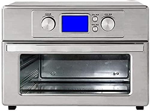 Forno elettrico da tavolo Mini forno elettrico da 25 litri 1800 W Frittura ad aria multifunzione per uso domestico Barbecue Cottura al forno Vaso per frutta secca Forno in acciaio inossidabile tutto
