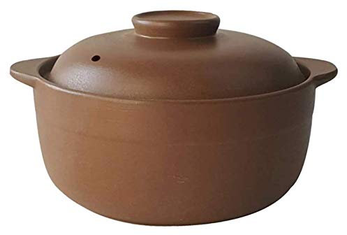 Clay Pot for Cooking Unglazed Ceramic Casserole with Lid,Handmade Clay Pot Earthen Pot Onion Soup Crocks Stockpot