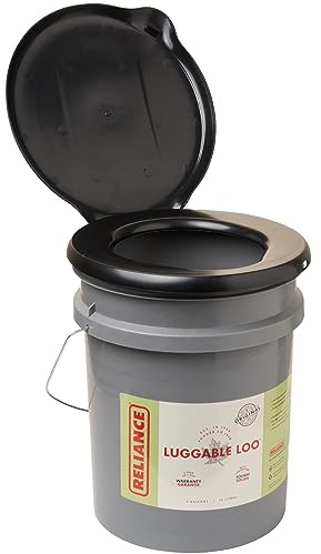 Reliance Products Luggable Loo Portable 5 Gallon Toilet W Snap on Lid
