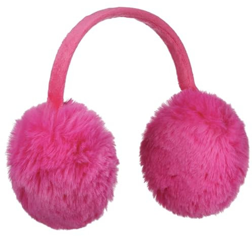 McBURN One Colour Webpelz Ohrenschützer Ohrenwärmer Ohrenschutz Damen - Winter Herbst-Winter - One Size pink