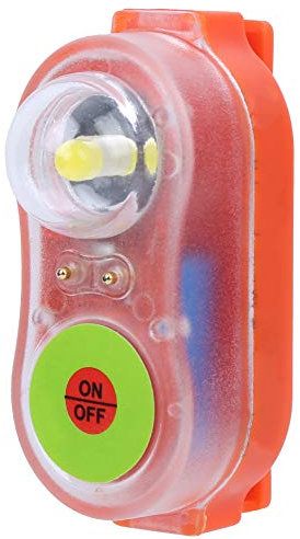 Topyond Rettungsweste Licht, JHYD-I LED Rettungsweste Licht,Meerwasser selbstleuchtendes Rettungswestenlicht, Lithium LED Licht, Auffällig, um Rettung Anzulocken (Orange)