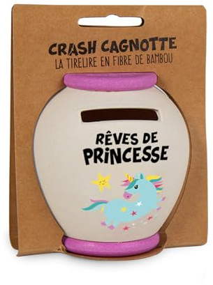 Originelle Spardose für Kinder – personalisierte Spardose Prinzessin zum Zerbrechen – Dekoration für Kinder – spielerisches Sparen