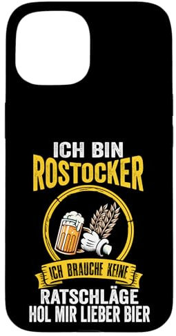 Rostock Bier Rostocker Ostfriese Hansestadt Moin Lustiges Hülle für iPhone 15