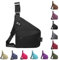 Vordpe Diebstahlsichere Reisetasche, Anti Diebstahl Tasche, Damendiebstahlsichere UmhäNgetasche, Wasserresistent Sling Bag Brusttasche aus Nylon für Herren Damen (linke Schulter, Schwarz)