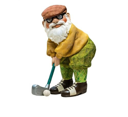 RZZLGY Lustige Gartenzwerg-Statuen, Outdoor-Hofdekoration, Rasenornamente