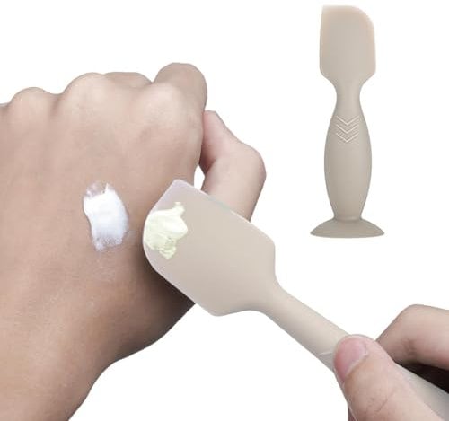 Windelcreme Applikator, Baby Windeln Cremefarbener Spatel, Babycreme Applikator, Silikon Windel Rash Creme Pinsel Weiche Spachtel Fürs Baby-Po, Weiches Und Flexibeles Silikon, Beige