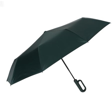 JEWEDECO Parapluie à trois volets en vinyle parasol pliable petit parapluie automatique mini-parapluie parapluie capsule parasols de plage petit parapluie pliant Parapluie léger acier peint