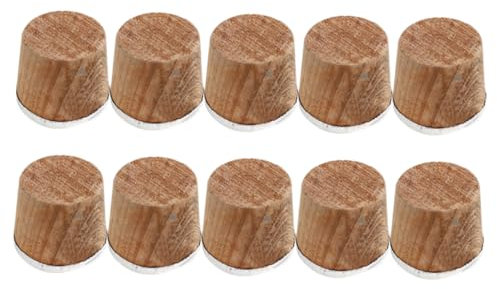 GREENADSCAPE 10 Stücke Holz Flasche Kork Wasserkocher Kork Flasche Stopper Ersatz Deckel Für Glaskolben