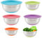 Mixing Bowls Set, Mixing Bowls, Stackable Mixing Bowls, 5-Piece Large Nest Mixing Bowl Set, Thickened Stainless Steel Bowls with Non-Slip Base, Ceramic Mixing Bowls for Washing