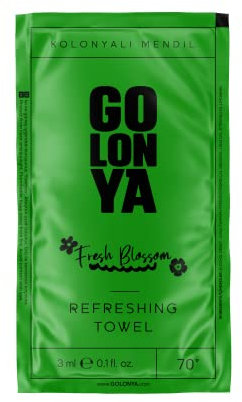 Golonya - Lot de 90 Serviettes Rafraîchissantes FRESH BLOSSOM - Mix de Lingettes parfumées - Senteur Florale -Teneur 70°