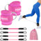 Breaking Limits Po Trainer für Zuhause - Sport Geräte für Zuhause - Fußschlaufen Kabelzug - Fußmanschetten für Fitnessgeräte - Booty Trainer (Rosa)