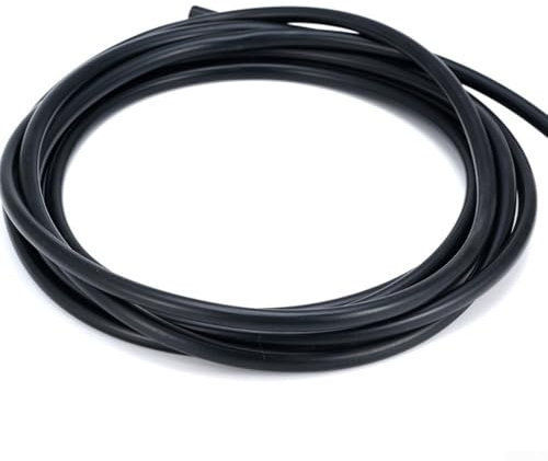 Tube en silicone pur de 10 m, tube en silicone résistant aux hautes températures, manchon intérieur en caoutchouc en fibre de verre, retardateur de flamme, tube en fibre de verre (8 mm)