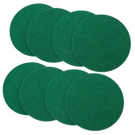 MOBUTOFU 8stücke Hockey Pusher Pads Polyesterfaser Runde Filzauflagen Für Luft-Hockey-tische Langlebig Und rutschfest Für Ersatzteile Und Verbessertes Spielerlebnis