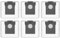 (6 Piezas) X40 Ultra Bolsas de Recambio Para Dreame X40/ X40 Pro/ X40 Ultra/ X50 Ultra/Mova E30 Ultra/ X30 Pro Ultra/ X30 Pro Plus L10s Pro Ultra L10s Ultra Gen 2 Robot Aspirador, Bolsa de Aspiración