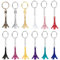 Sxutop 12 Pièces Porte-Clés Tour Eiffel Rétro Porte Clé Couleur Souvenir France Mini Pendentif Tour Eiffel de Paris Porte-Clés pour Fêtes et Anniversaires (12 Couleurs)