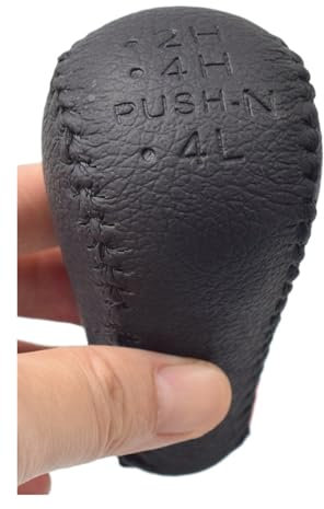 Dtbdfak Schalthebelknauf Für NISSAN Für Navara D40 Für Frontier Double Cab 2005-2015 Manuelle 5/6 Geschwindigkeit Schwarz Schaltknauf Griff Hebel Schaltknauf(A)