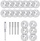25 Stück Diamant Trennscheiben für Metall, Stein und Glas, Mini Trennscheiben Set, Diamant Trennscheiben Zubehör für Dremel Rotationswerkzeuge, Ideal für Fein- und Grobschnitt