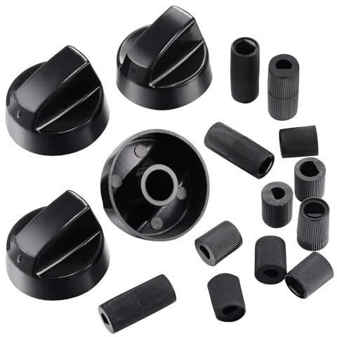 Ersatzknopf für Luxe Bidet Neo 120 185 WC-Sitz-Kontrollknopf, Universalschalterknöpfe Schwarz, 4er-Pack