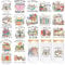 UV DTF Cup Wraps Stickers, 20 Sheets Book Lover Cup Wraps with Vintage Floral Designs, Waterproof DIY Transfer Stickers for 16 oz Tumblers, Book Quote Decals for Water Bottles