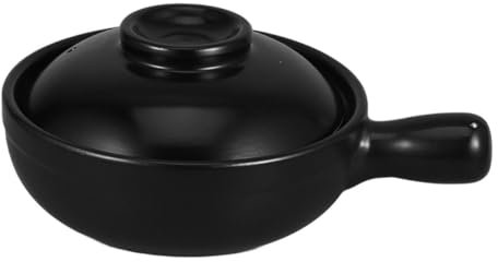 Garneck Cazuela Ollas Con Tapas Sopa Pequeña Vasijas De Barro Chino Pequeñas Ollas De Sopa Salsa Con Tapa Ollas De Barro Olla De Barro Para Cocinar Olla De Sopa De Barro Arcilla Negro