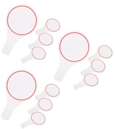 SEWACC 12 Abwischbare Wertungsanzeigetafeln Robuste Einseitige Dry Erase Schreibtafeln Portable Bewertungspaddel für Jury Vielseitige Punktezählung und Abstimmung