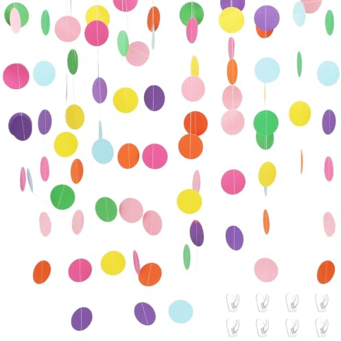 168 Pcs Hanging Paper Garland, Hanging Paper Party Decorations (16 M)