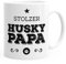 MoonWorks Kaffee-Tasse Stolzer Husky Papa Husky Besitzer Hundebesitzer weiß Unisize