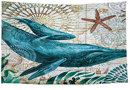 Xmiral Tapisserie Gr黱e Pflanze Druck Plane Polyester Gobelin Teppich Tuch 130X150cm/200x150cm Tagesdecke Hochzeitsfeier Picnic Beach Sheet(Q-150x130cm)