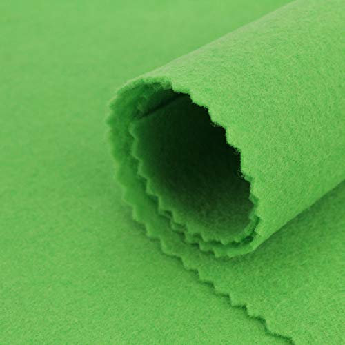 TELA FIELTRO ACRÍLICO COLORES LISOS 90cm DE ANCHO (VERDE PISTACHO, 1 METRO)