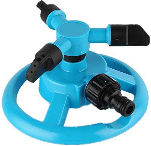 Aspersor de Jardín Automático,Aspersor automático de césped Giratorio de 360 Grados para jardín, para Parques, Jardines y Mantenimiento de césped (Azul)