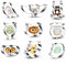 Belons Lot de 9 emporte-pièces en forme de hibou en acier inoxydable pour décoration de gâteaux fondants, glaçage, pâtisserie, pâte à sucre