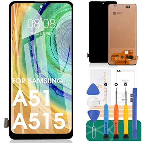 INCELL für Samsung Galaxy A51 Bildschirm Ersatz für Samsung A51 Display für A515 LCD für Galaxy A51 Digitizer für SM-A515U SM-A515F Touchscreen Montage Reparaturteile(keine Fingerabdruckfunktion)