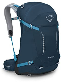 Osprey Hikelite Unisex Rucksack, 28L, Atlas Blue, M/L